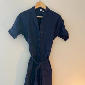 GAP Navy Blue Women's Coverall with Buttons and Tie